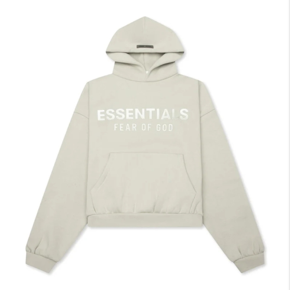 Brand New Fear of God Essentials Cream Hoodie For Kids
